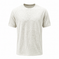 Men's White Slim Fit Knit Sweater | Lightweight Premium T-Shirt | IMPERSONAL