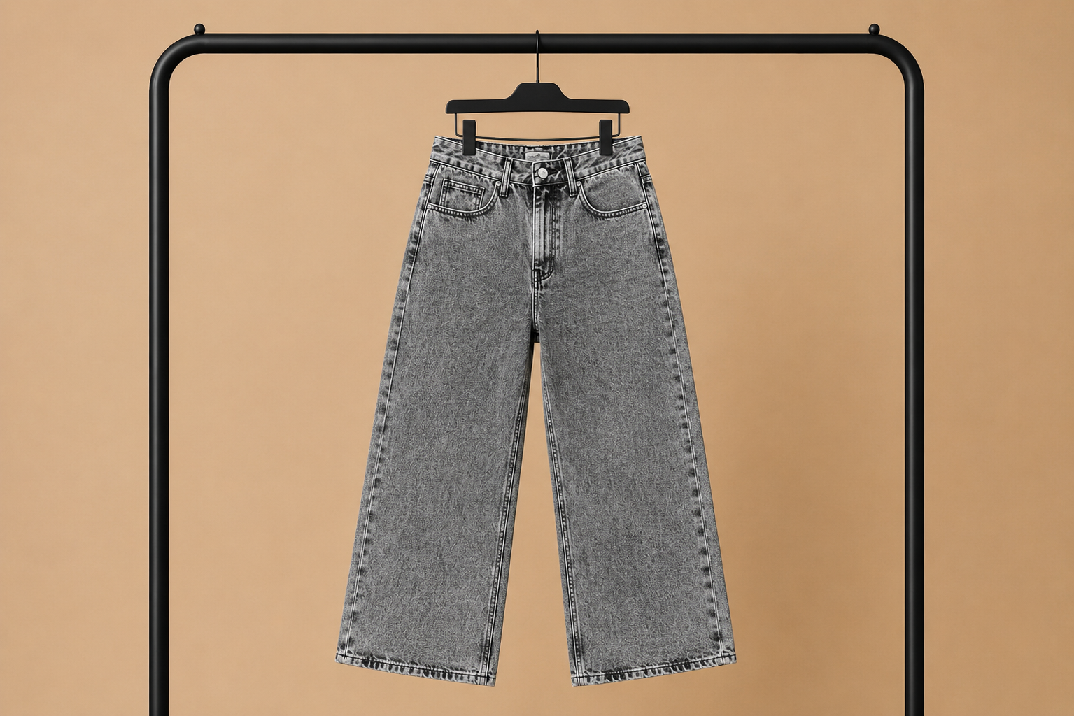Jeans Baggy Grigio Chiaro IMPERSONAL