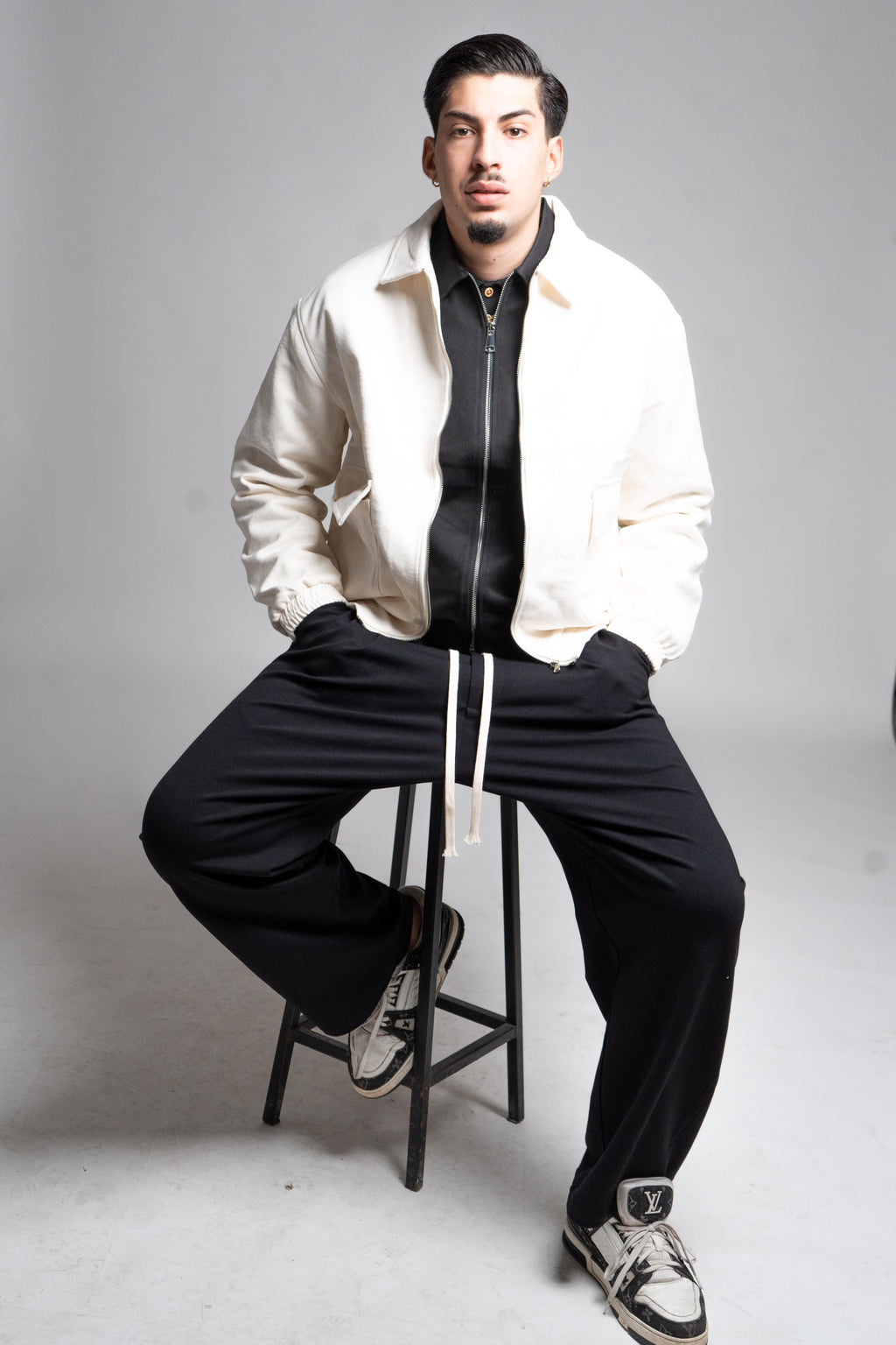 Giacca Bianca con Zip | IMPERSONAL