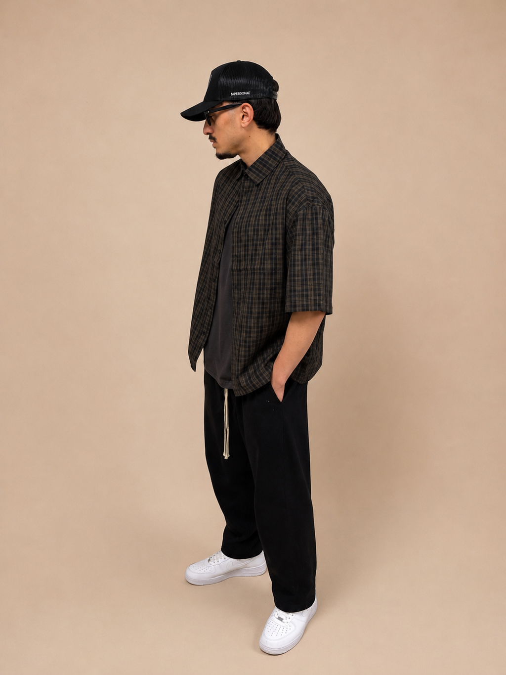 Camicia Oversize Marrone a Maniche Corte – Stile Streetwear e Casual | IMPERSONAL