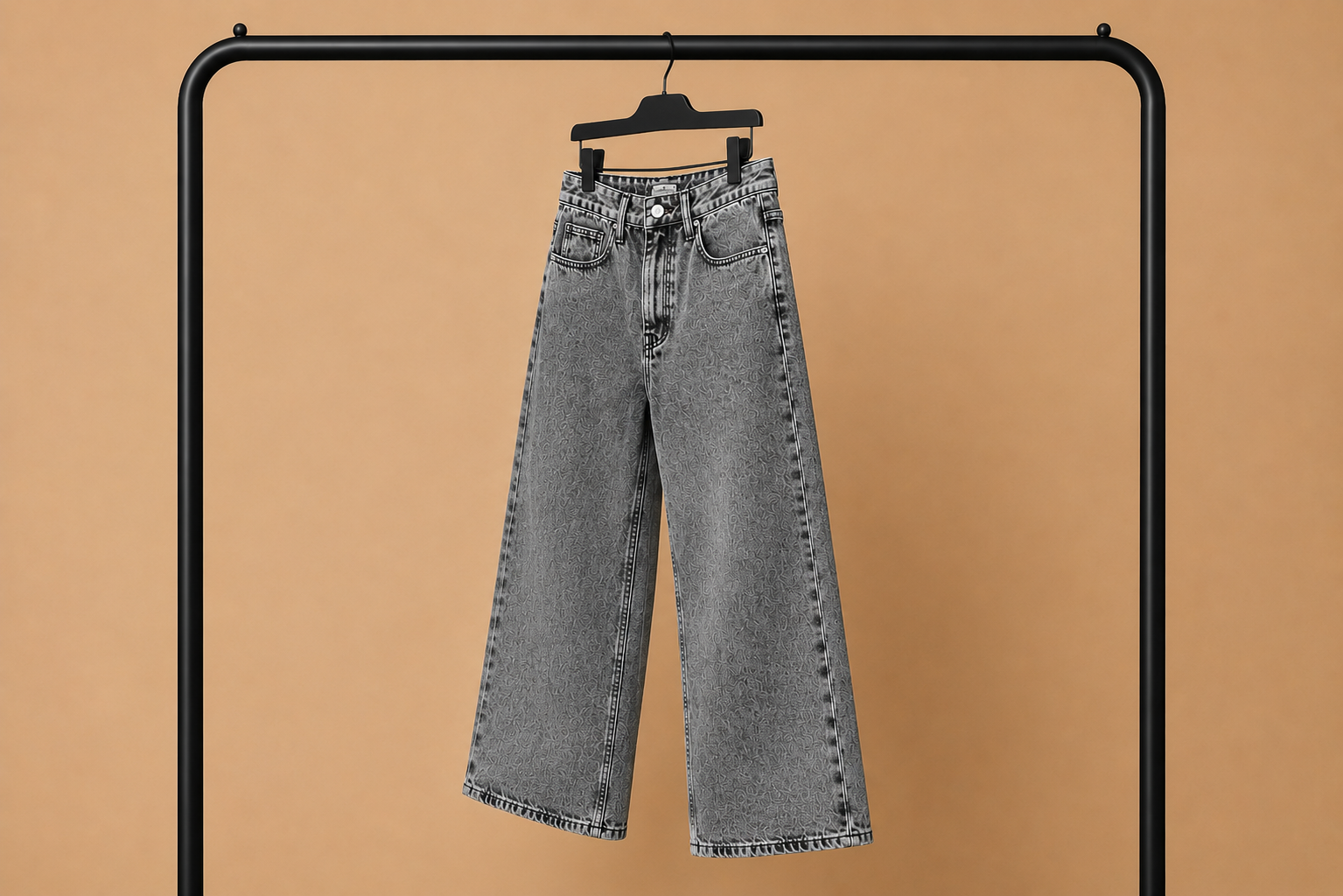 Jeans Baggy Grigio Chiaro IMPERSONAL