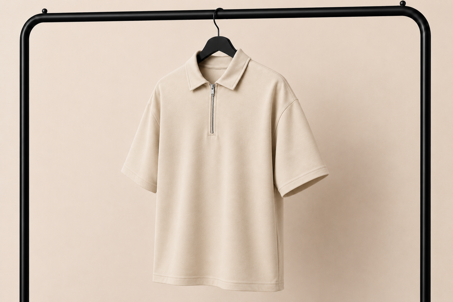 Polo Oversize Con Zip IMPERSONAL