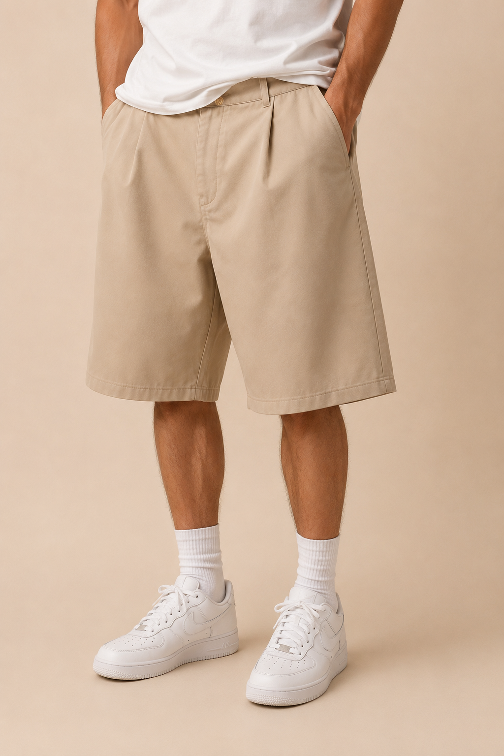 Pantaloncino IMPERSONAL Oversize Nero Skater Fit – Loose Fit Streetwear