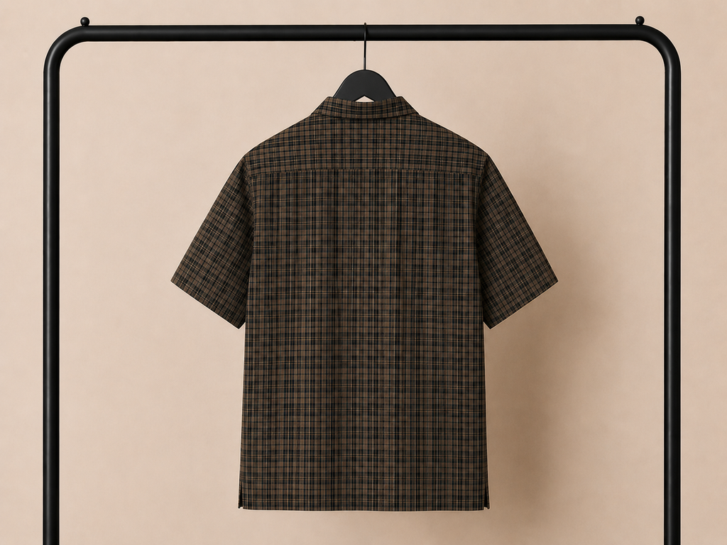 Camicia Oversize Marrone a Maniche Corte – Stile Streetwear e Casual | IMPERSONAL