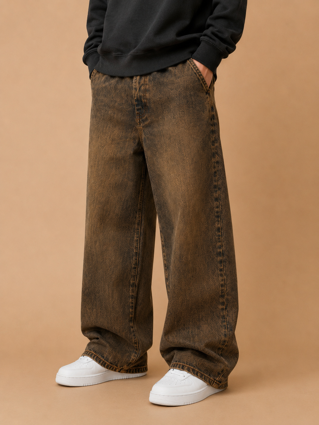 Jeans Baggy Marrone IMPERSONAL
