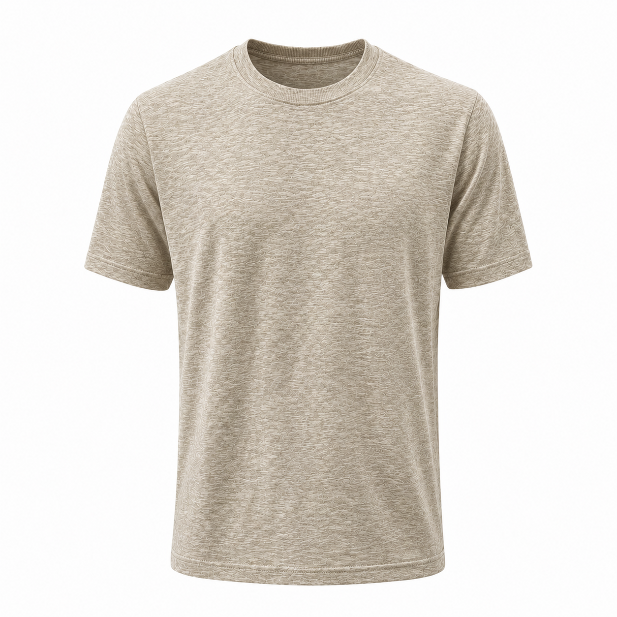 Maglia a Filo Beige Slim Fit Uomo | T-Shirt Leggera Premium | IMPERSONAL