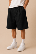 Pantaloncino IMPERSONAL Oversize Nero Skater Fit – Loose Fit Streetwear