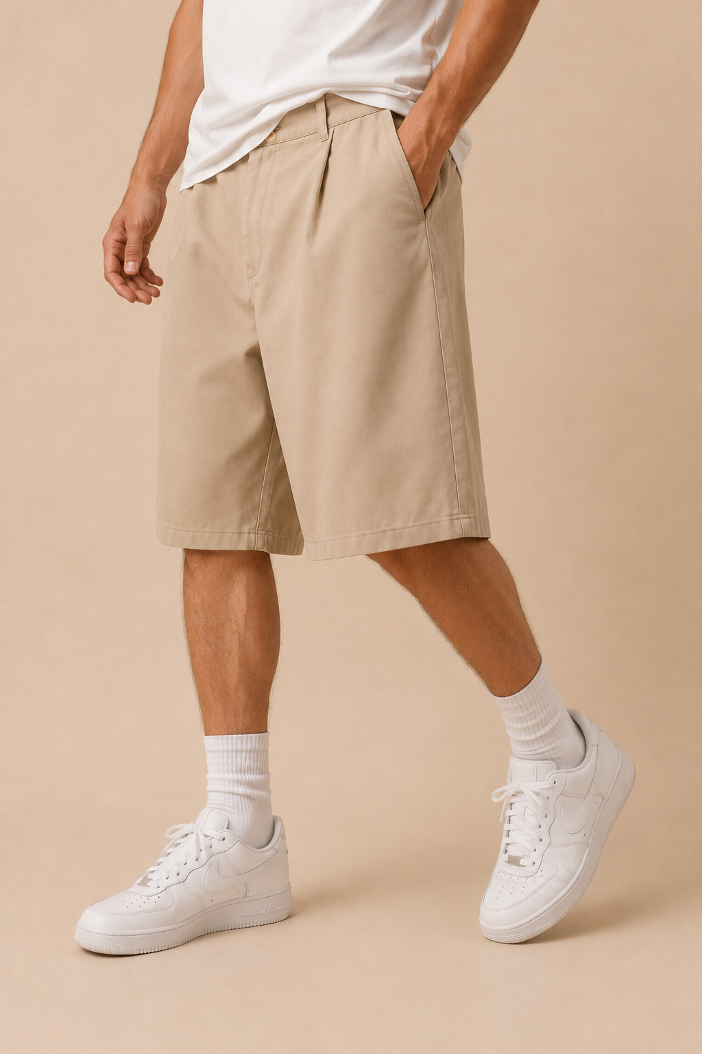 Pantaloncino IMPERSONAL Oversize Nero Skater Fit – Loose Fit Streetwear