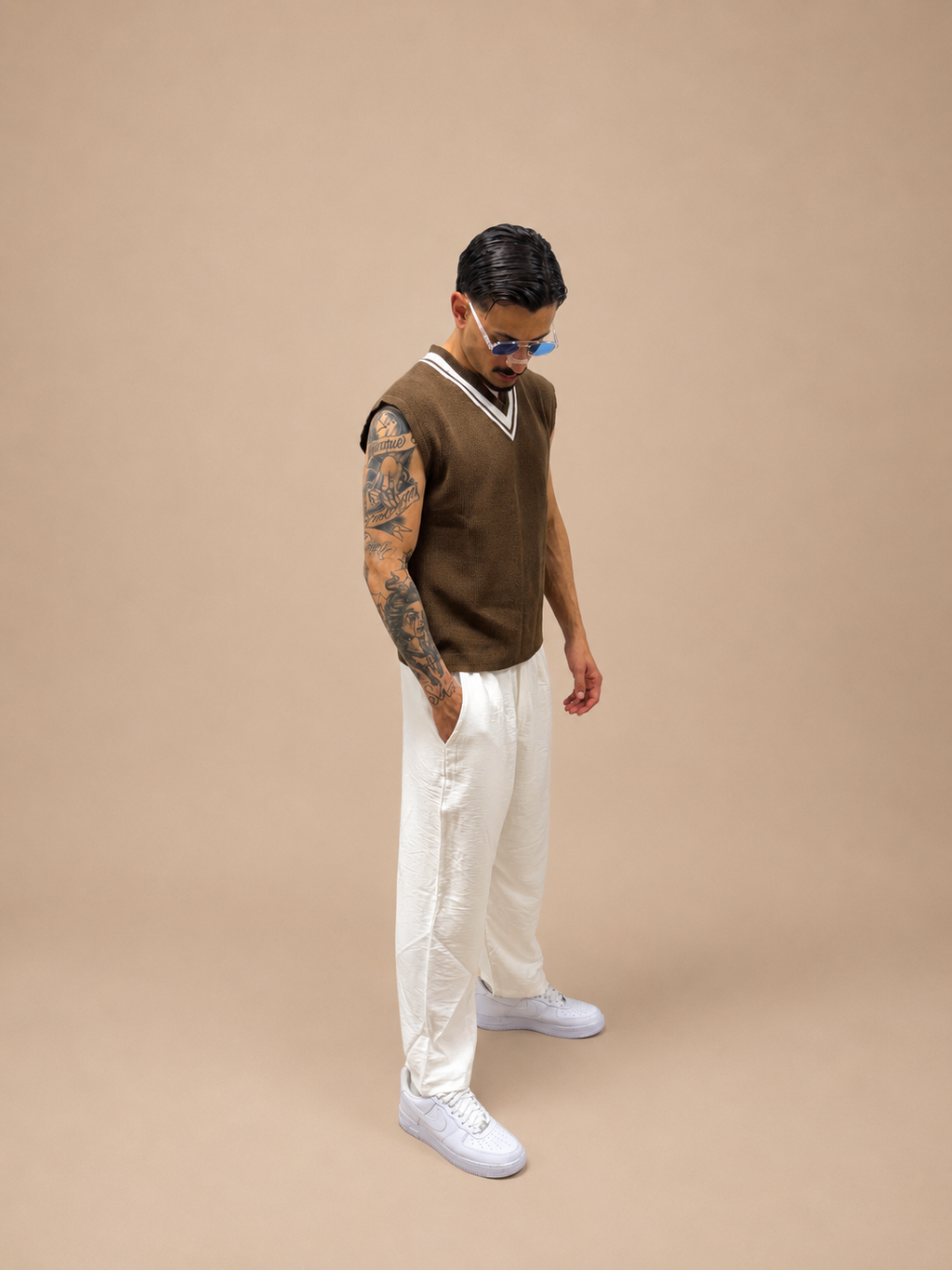 Smanicato Uomo 100% Cotone Made in Italy - Stile Old Money - IMPERSONAL