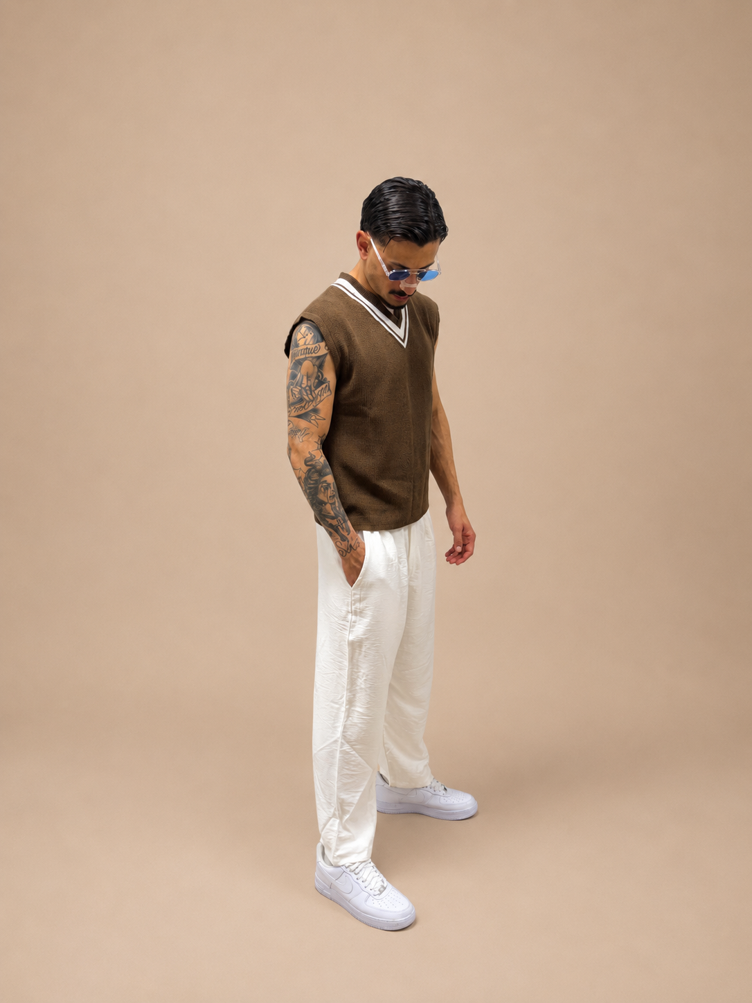 Smanicato Uomo 100% Cotone Made in Italy - Stile Old Money - IMPERSONAL