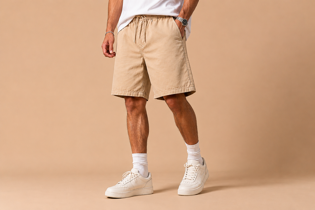 Pantaloncino IMPERSONAL Regular Fit Sabbia in Lino e Tencel – Comfort Estivo Premium