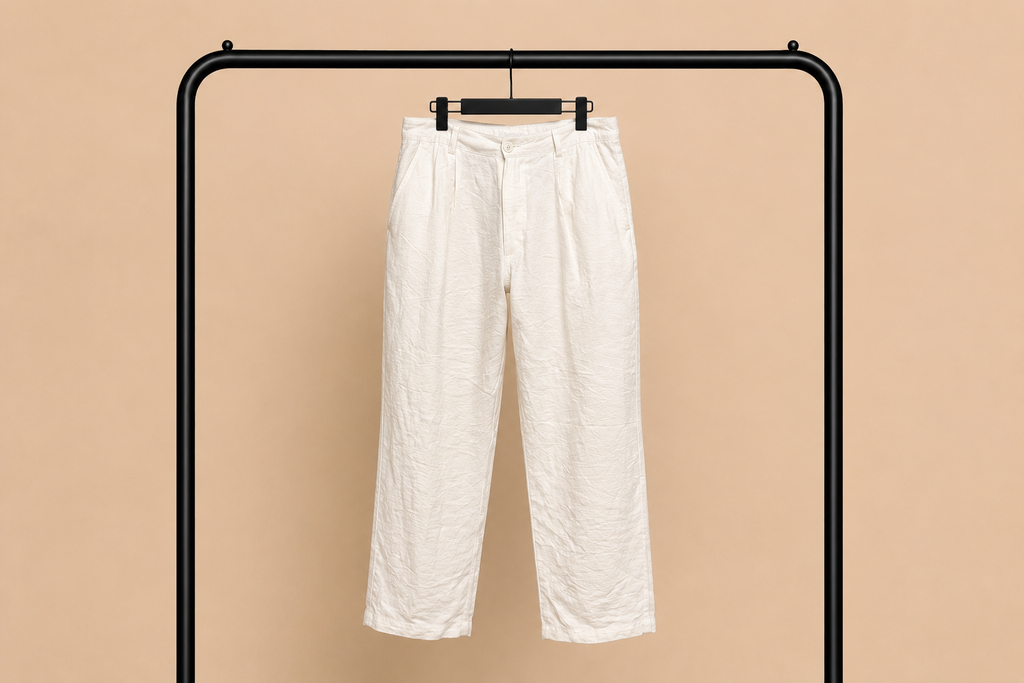 Pantalone White Semi-Baggy IMPERSONAL