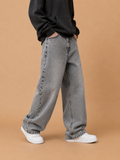 Jeans Baggy Grigio Chiaro IMPERSONAL