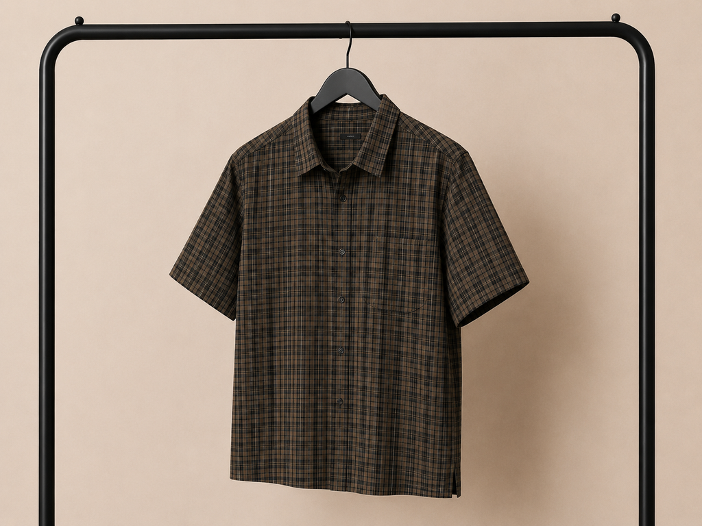 Camicia Oversize Marrone a Maniche Corte – Stile Streetwear e Casual | IMPERSONAL