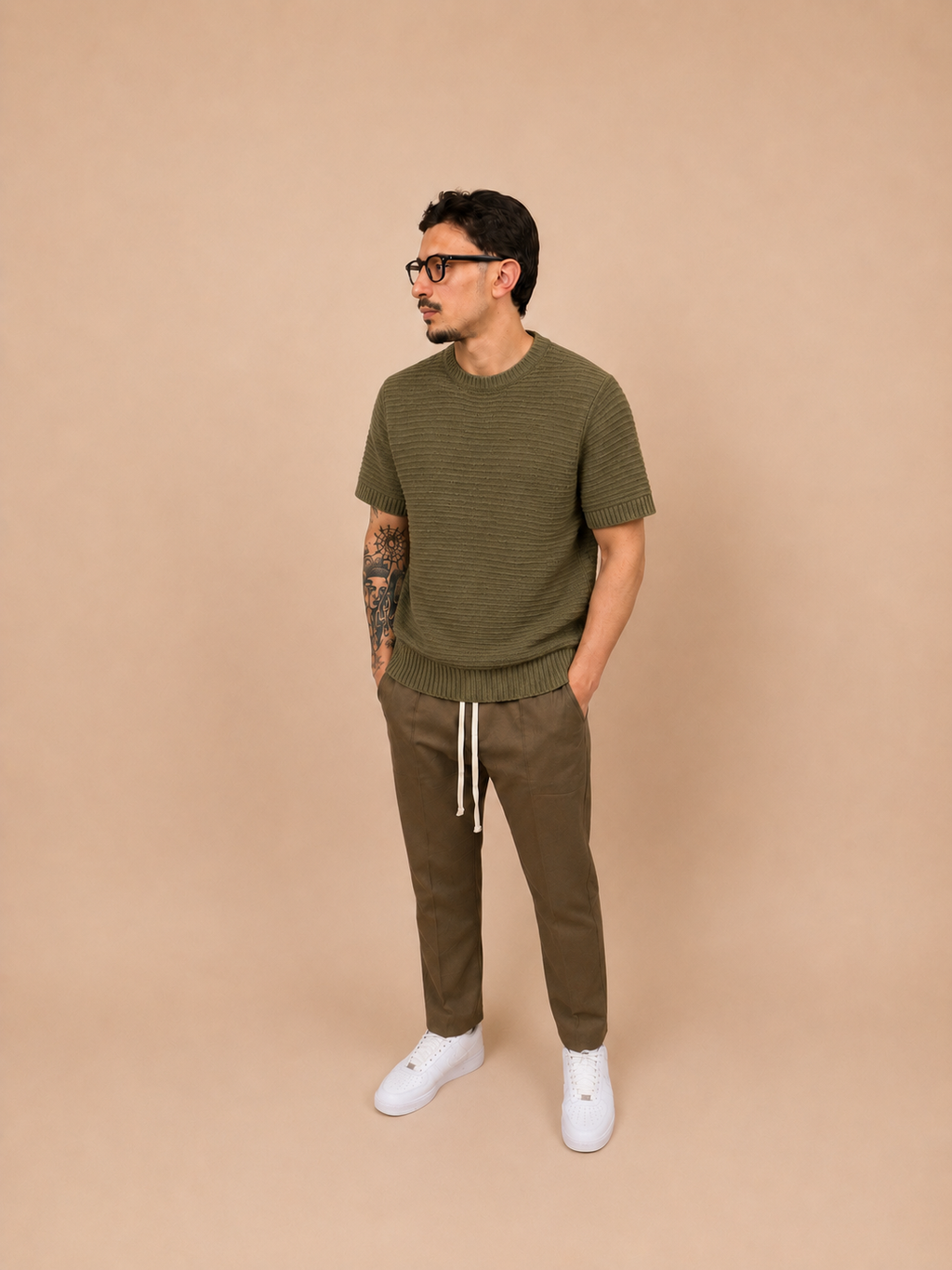 T-Shirt Verde a Maniche Corte 50% Cotone 50% Acrilico – Stile Casual e Streetwear | IMPERSONAL