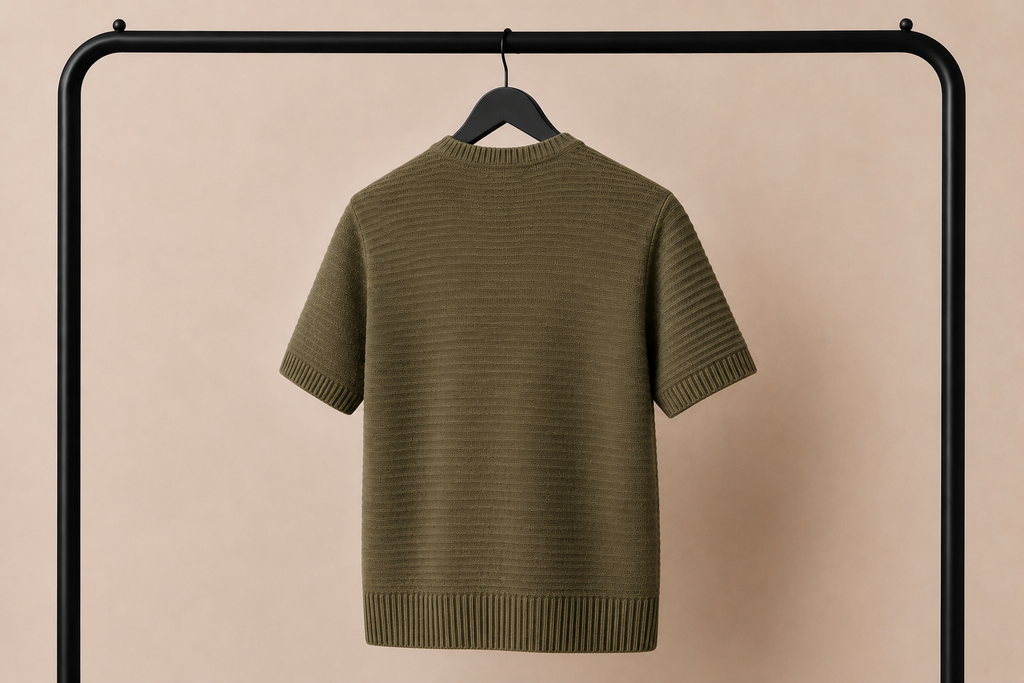 T-Shirt Verde a Maniche Corte 50% Cotone 50% Acrilico – Stile Casual e Streetwear | IMPERSONAL