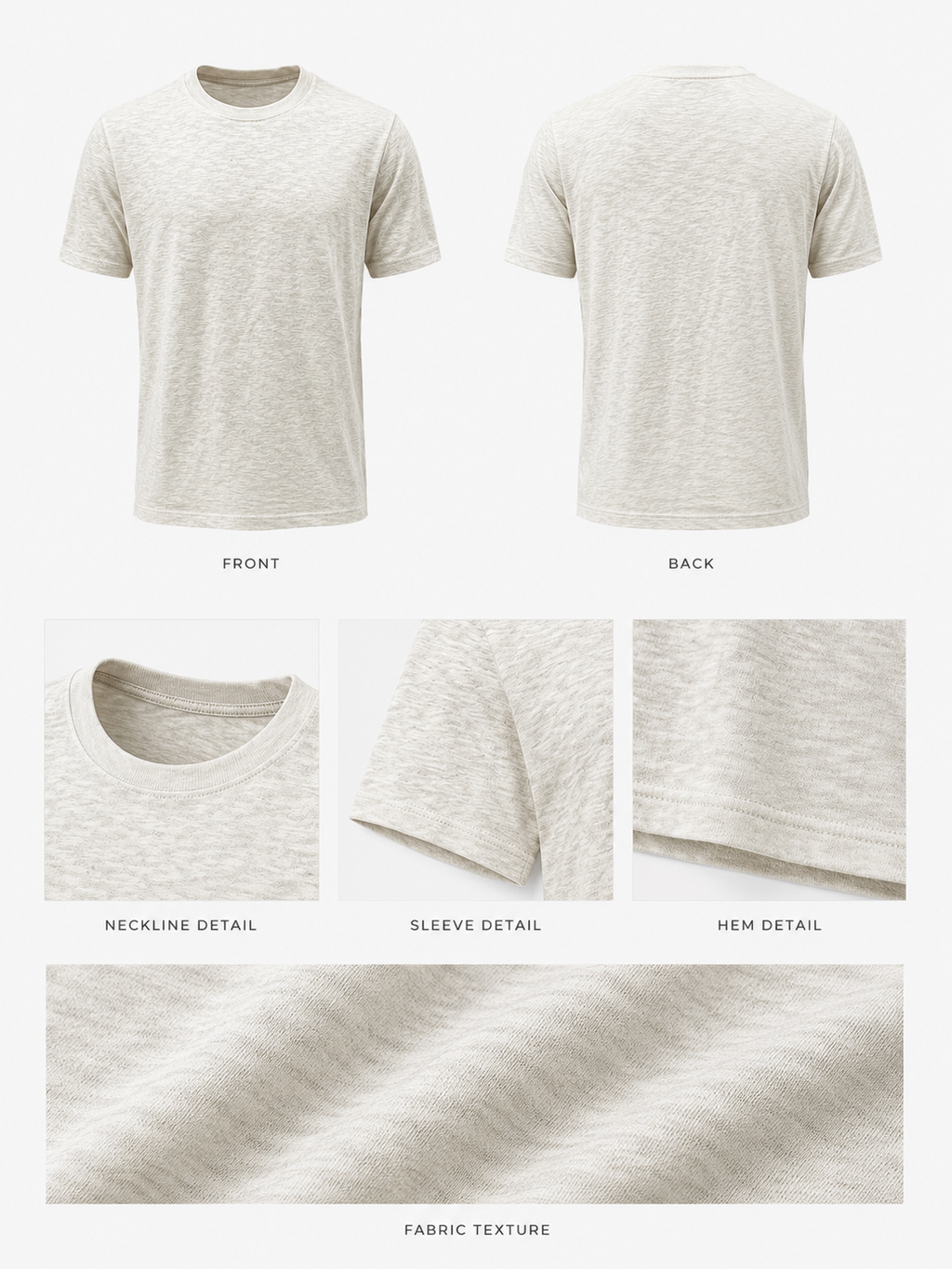 Men's White Slim Fit Knit Sweater | Lightweight Premium T-Shirt | IMPERSONAL