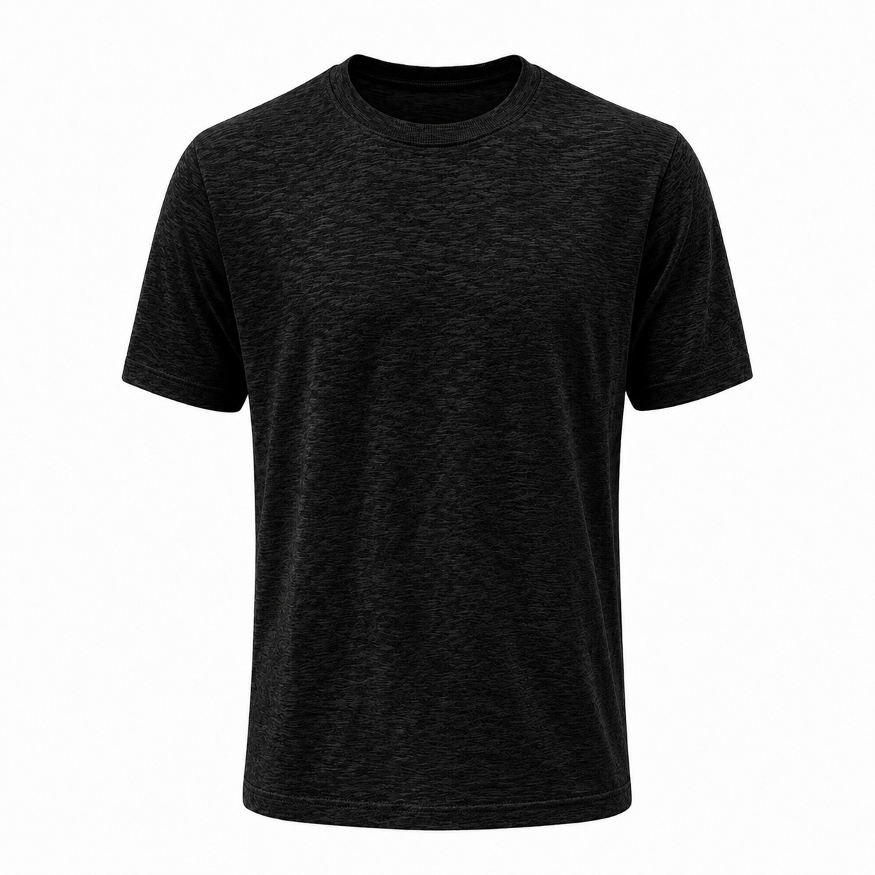 Maglia a Filo Nera Uomo Slim Fit | T-Shirt Premium Leggera | IMPERSONAL