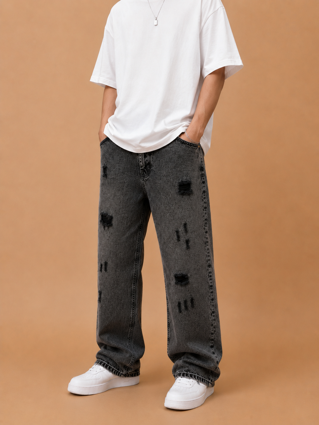 Jeans Baggy Dark Grey IMPERSONAL