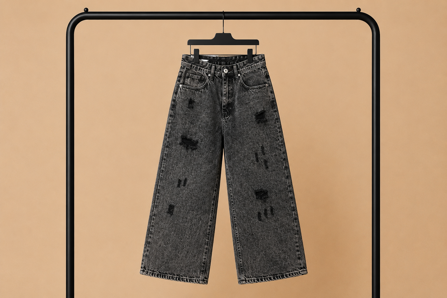 Jeans Baggy Dark Grey IMPERSONAL