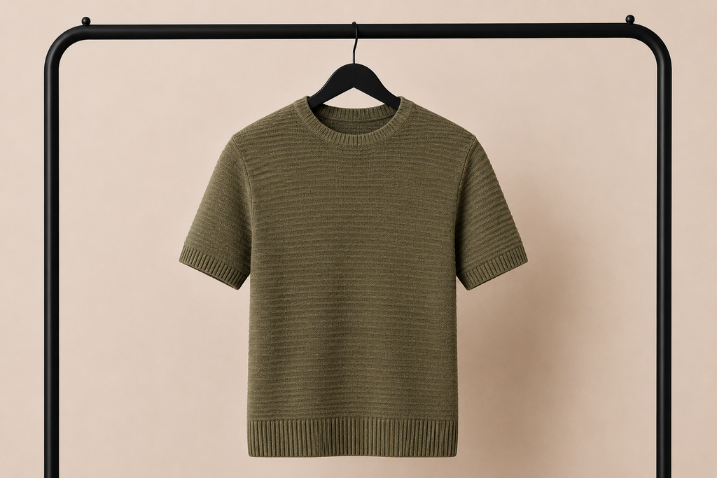 T-Shirt Verde a Maniche Corte 50% Cotone 50% Acrilico – Stile Casual e Streetwear | IMPERSONAL