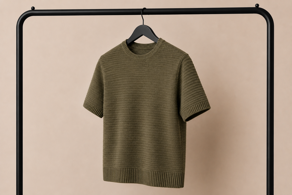 T-Shirt Verde a Maniche Corte 50% Cotone 50% Acrilico – Stile Casual e Streetwear | IMPERSONAL