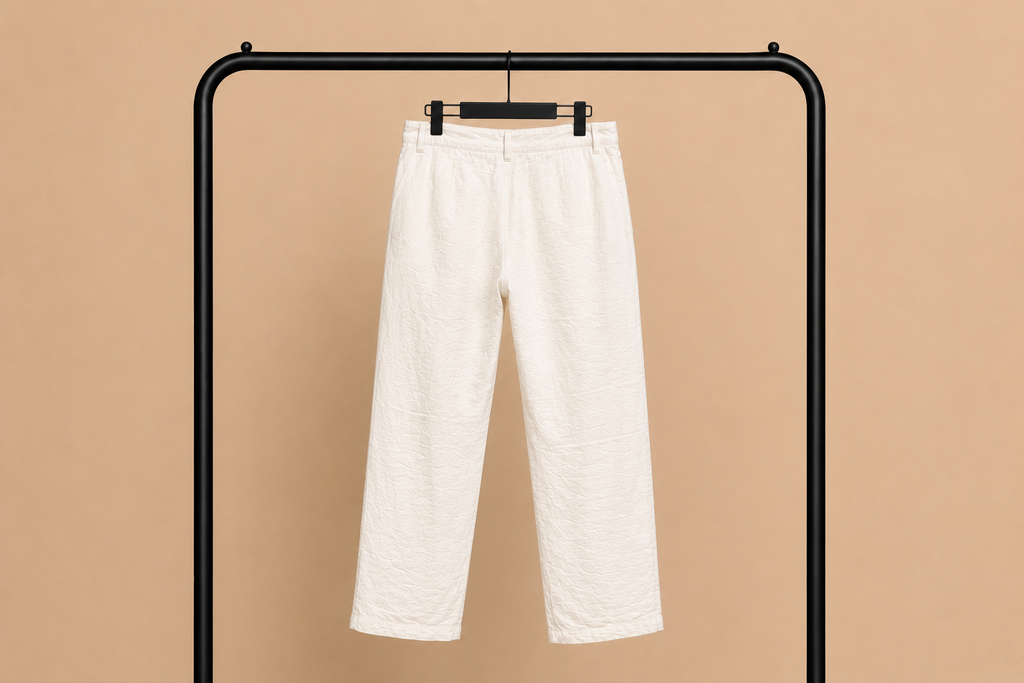 Pantalone White Semi-Baggy IMPERSONAL