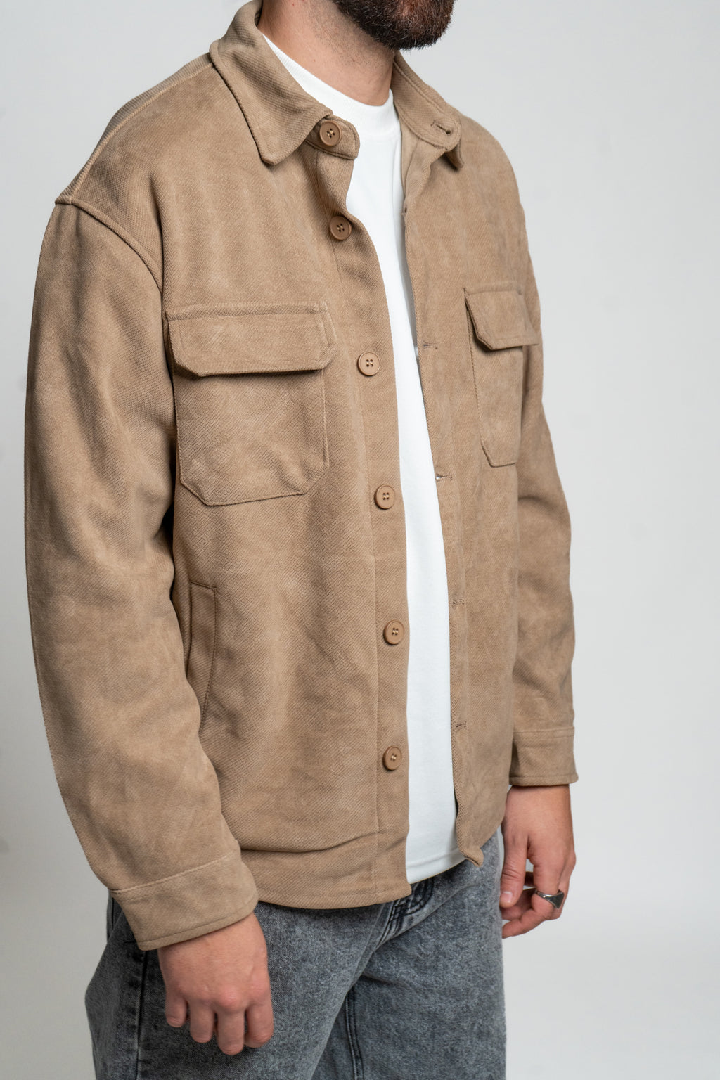 Giacca Camicia Beige | IMPERSONAL