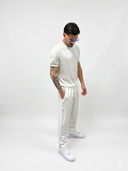 t- shirt bianca maniche  corte traspirante