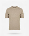 Beige T-Shirt with Mesh