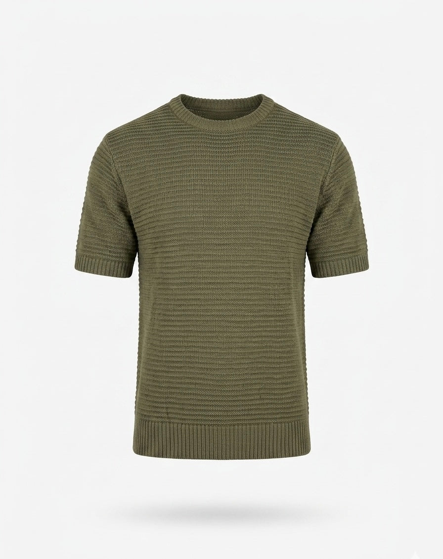 T-Shirt Verde Con Retina